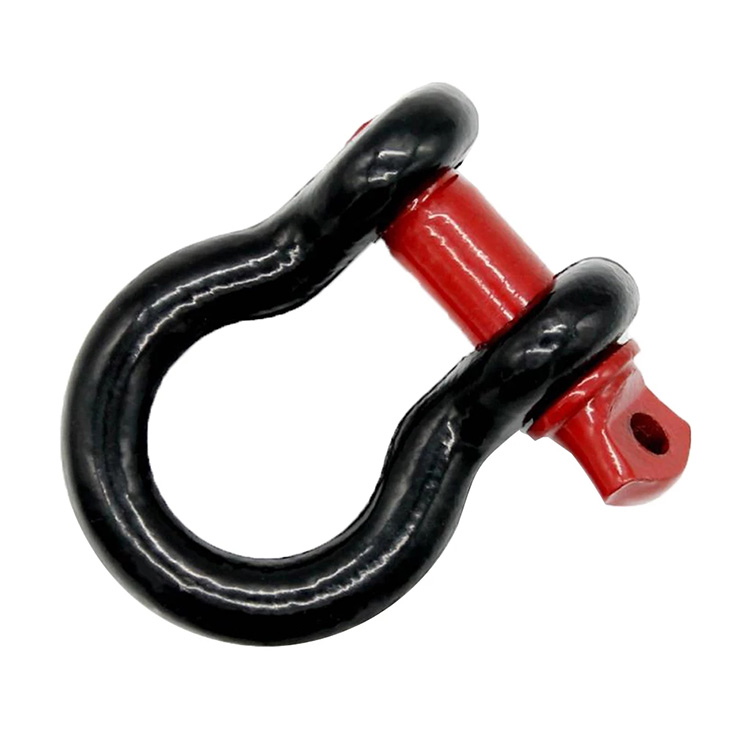 3/4 inch 2 Ton Universal D-Cincin Busur Belenggu Merah Hitam Mobil Tow Trailer Hook